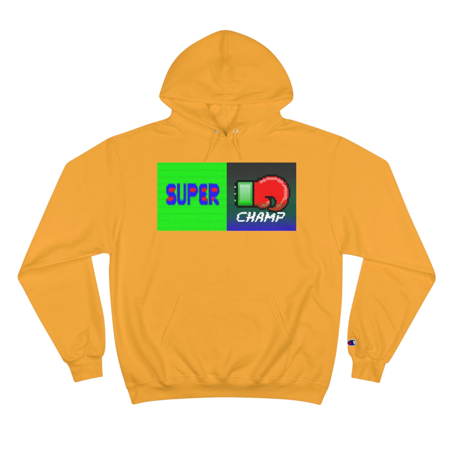 SUPER CHAMP (Alt Logo 1) - AI Art - Champion Hoodie