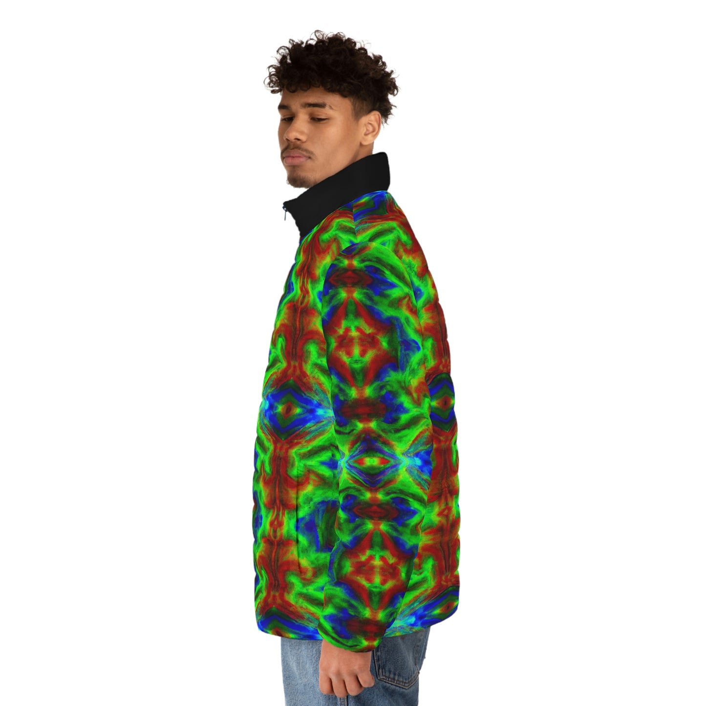 Hyperwave Deemster 1 Spaceballer Jacket - AI Art - Men's Puffer Jacket