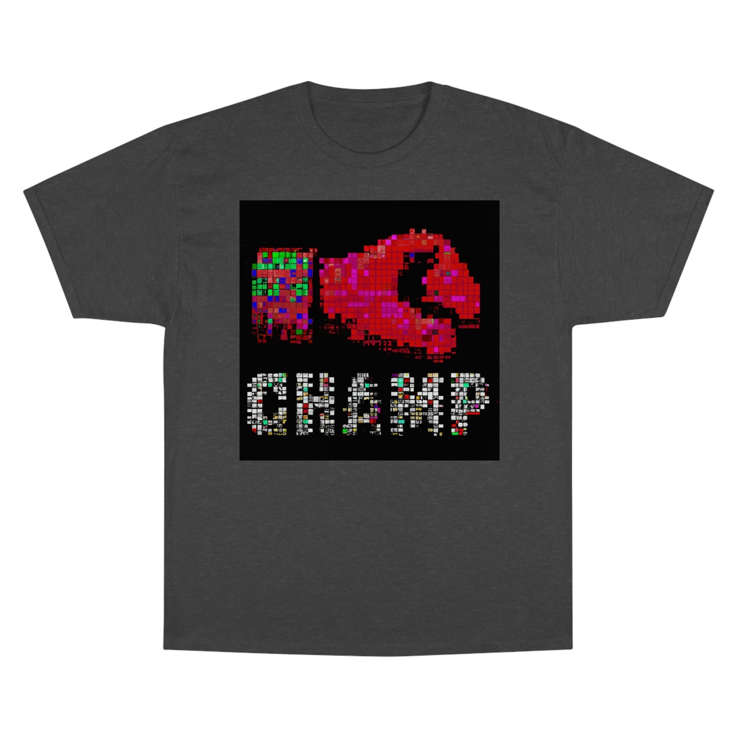 CHAMP (Alt Logo 3 Pixel) - AI Art - Champion T-Shirt