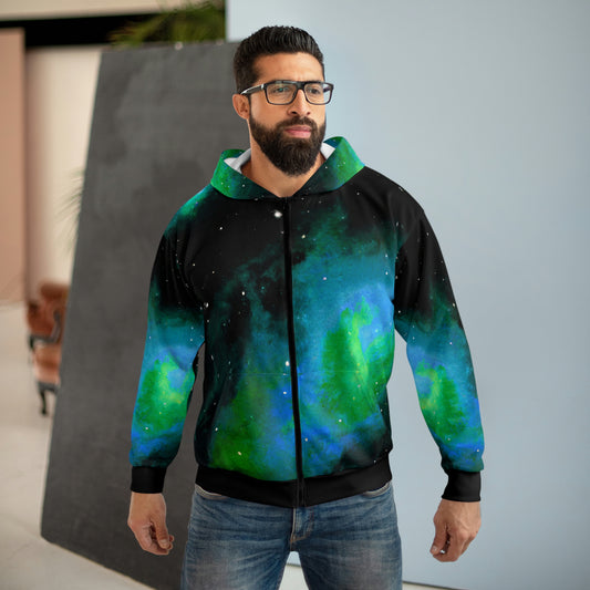 Nebula 3 - AI Art - Zip Hoodie