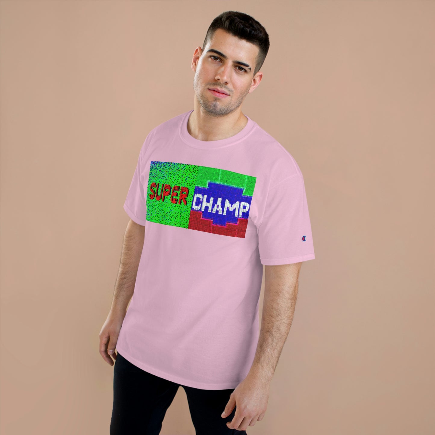 SUPER CHAMP (Alt Logo 2) - AI Art - Champion T-Shirt