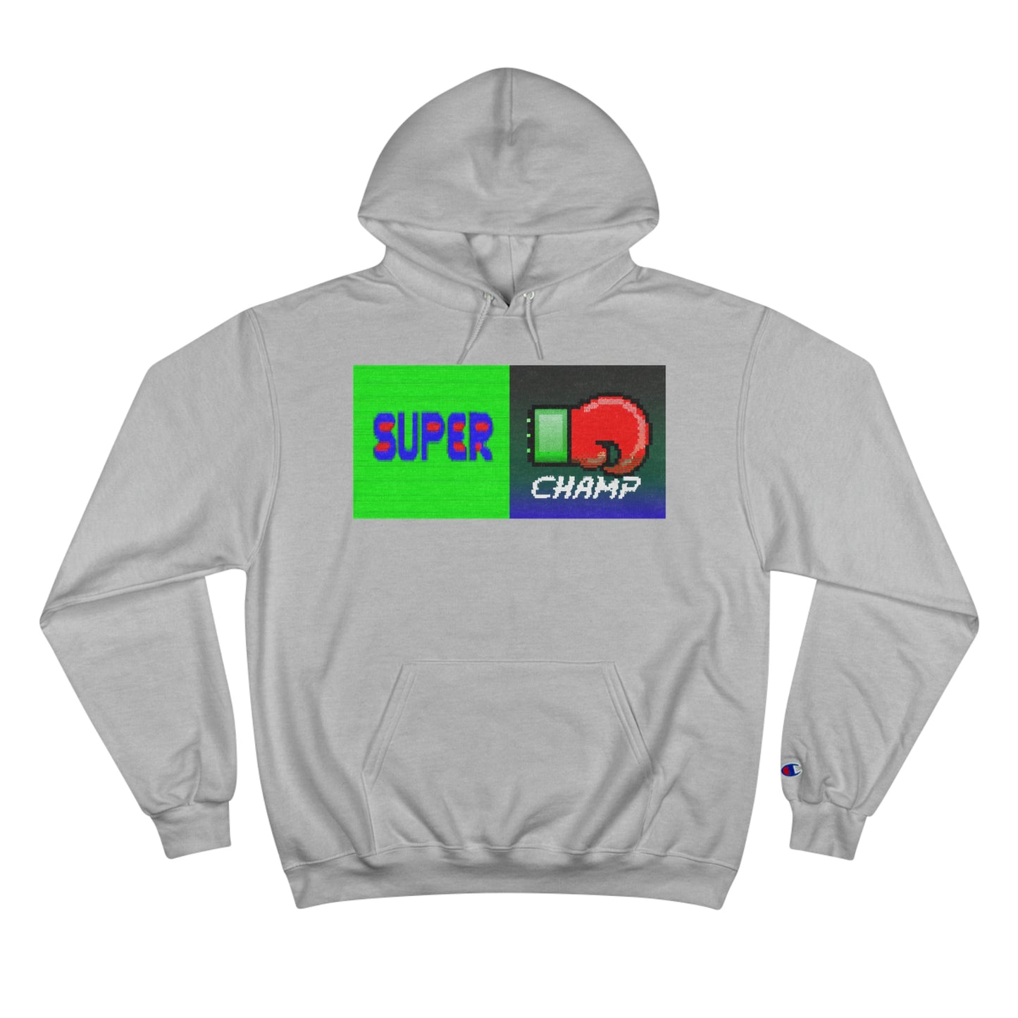 SUPER CHAMP (Alt Logo 1) - AI Art - Champion Hoodie