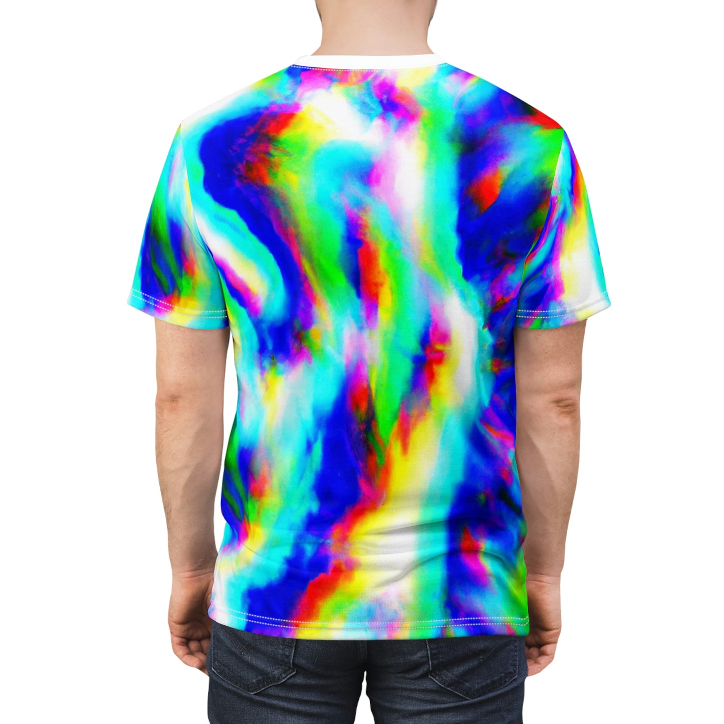 Hyperwave Tie-Dye 8 - AI Art - T-Shirt