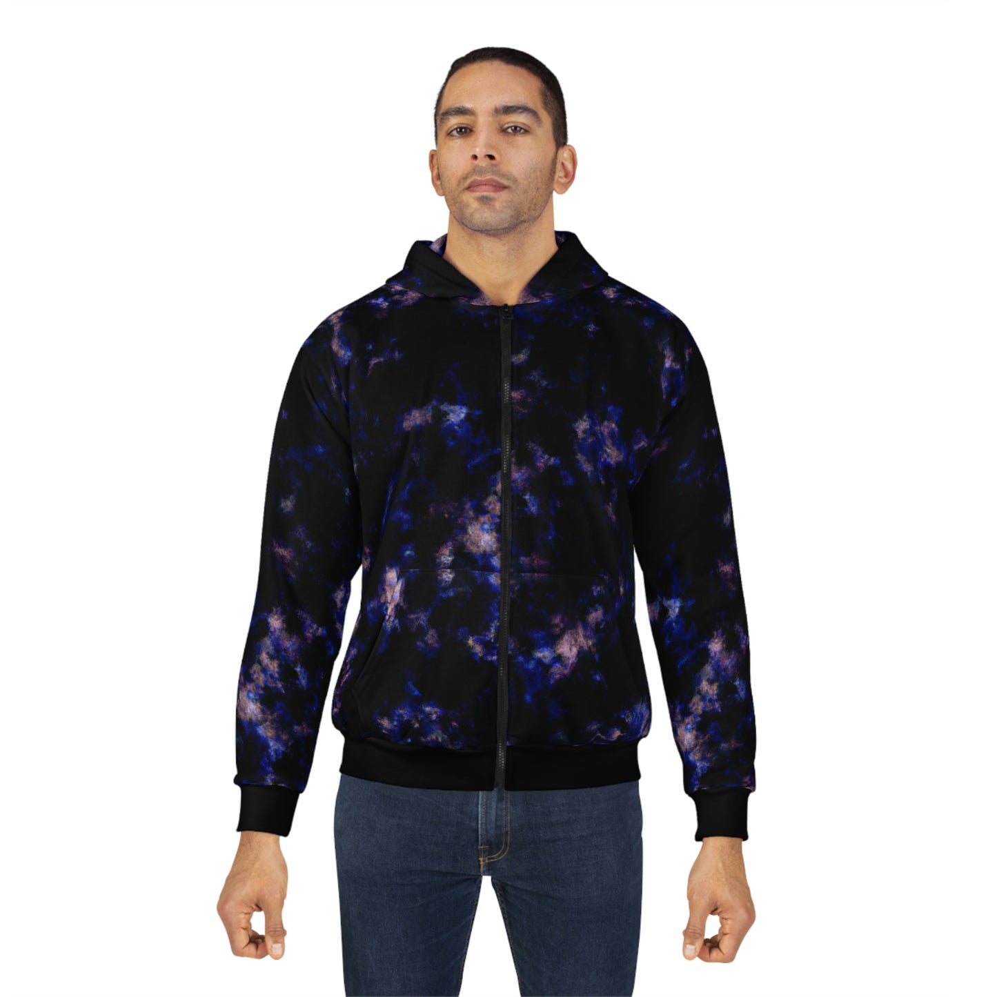 Galactic Camo - AI Art - Zip Hoodie