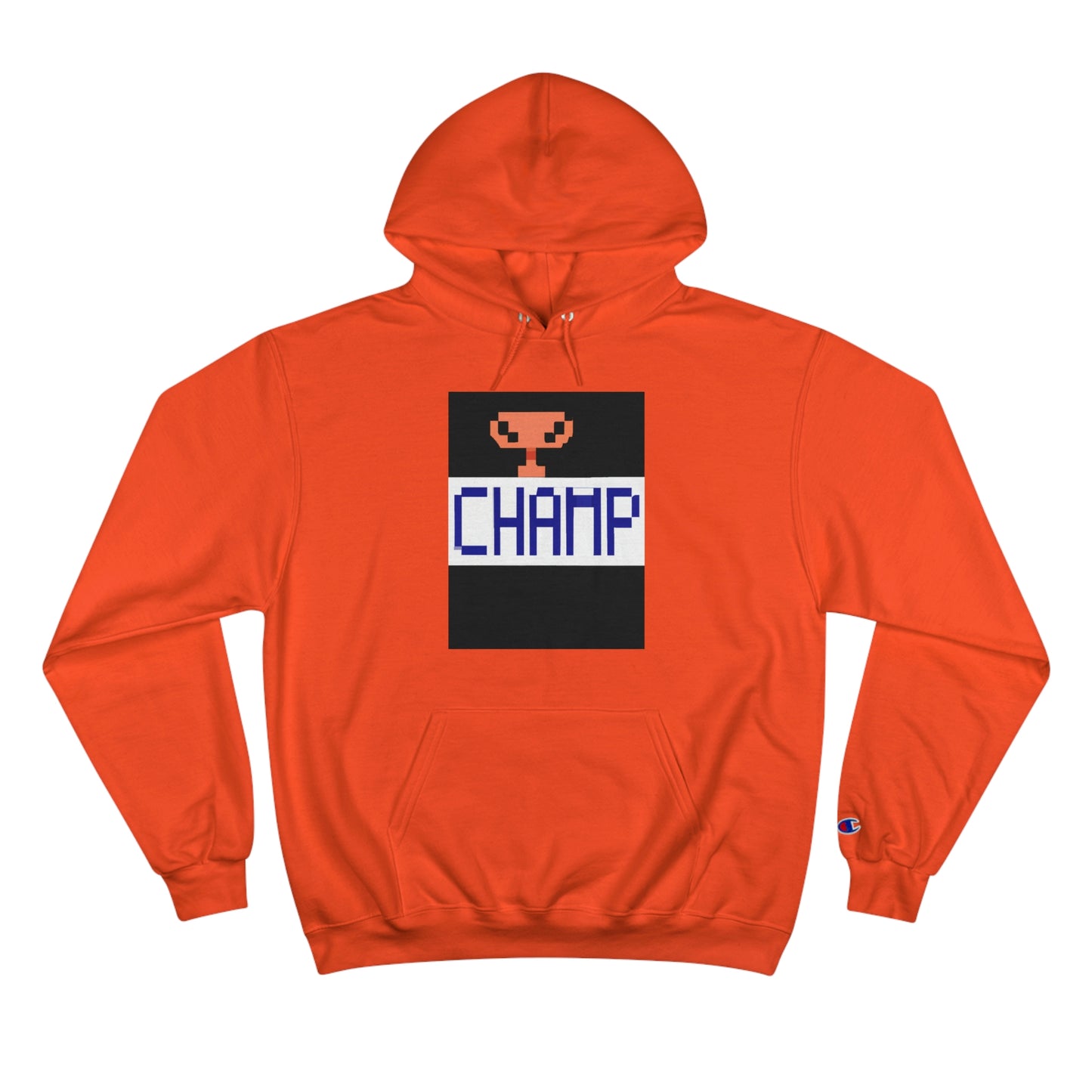 CHAMP Trophy Logo (Pixel) - AI Art - Champion Hoodie