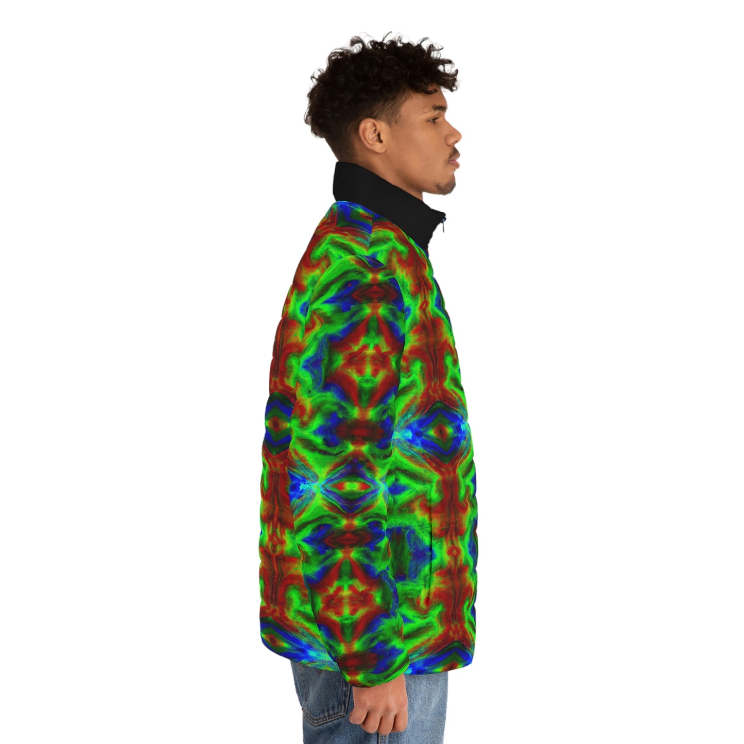 Hyperwave Deemster 1 Spaceballer Jacket - AI Art - Men's Puffer Jacket