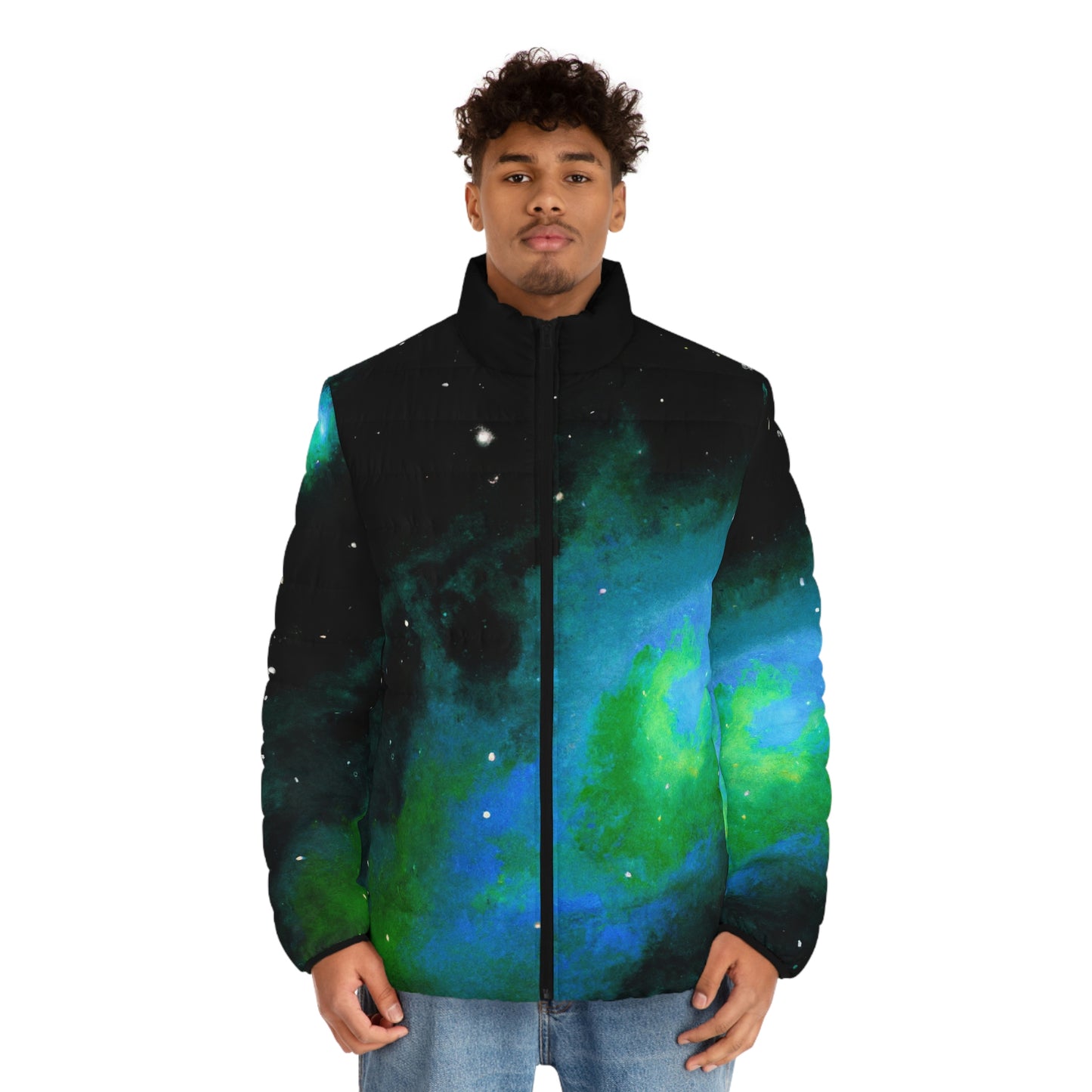 Nebula 3 Spaceballer Jacket - AI Art - Men's Puffer Jacket