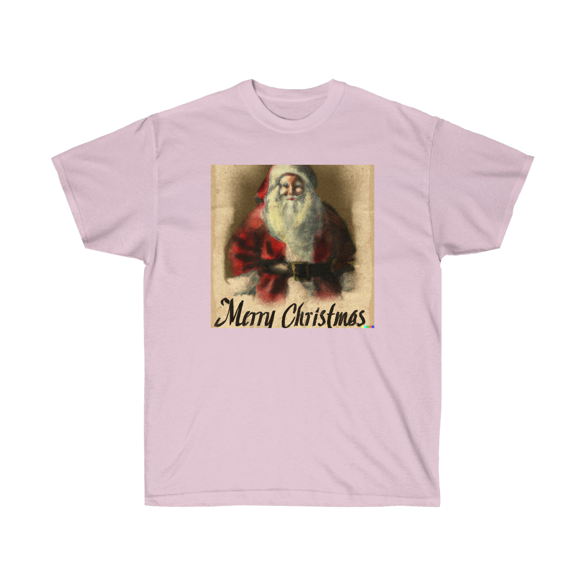 DaVinci Style Painting of Santa Claus "Merry Christmas" - AI Art - Ultra Cotton Tee