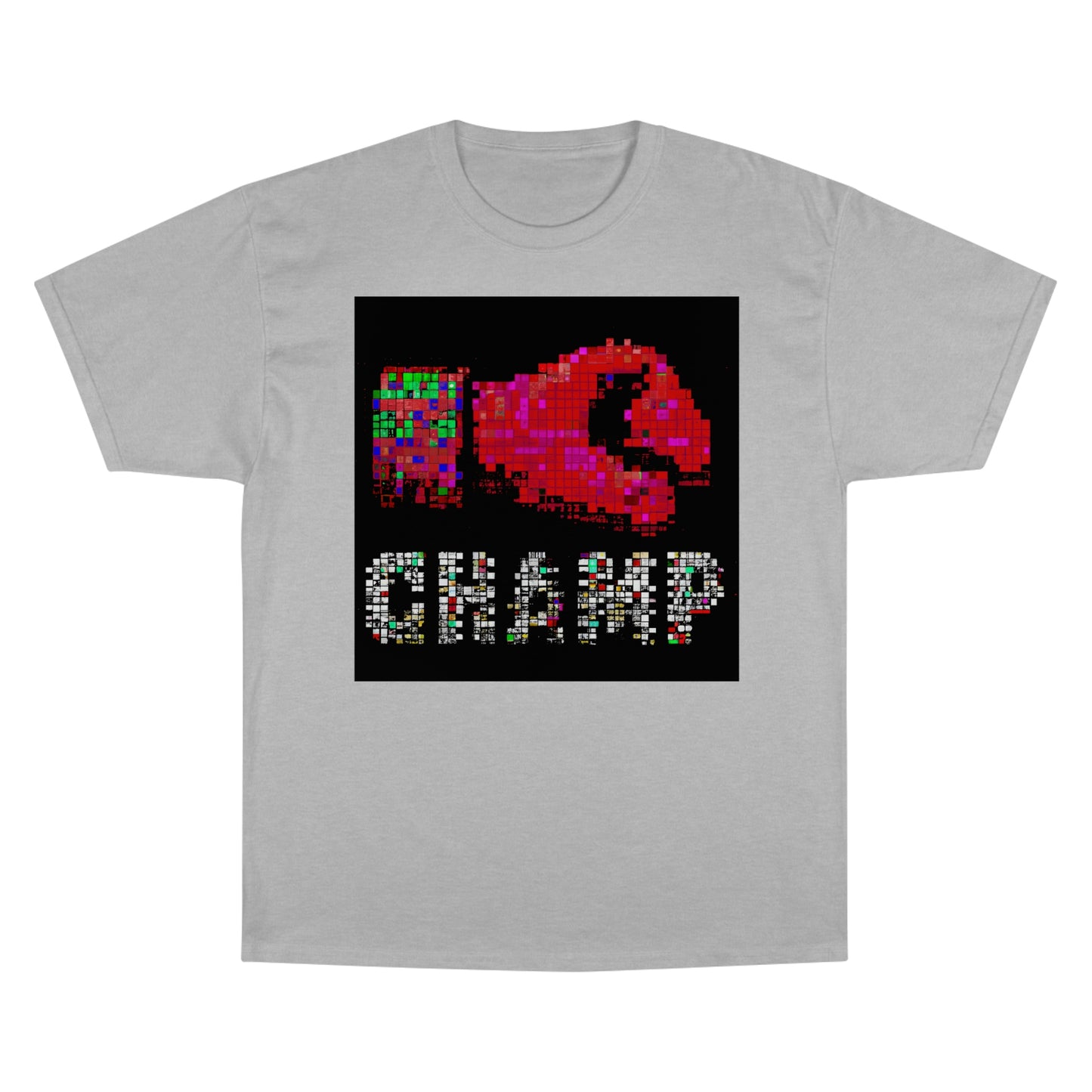 CHAMP (Alt Logo 3 Pixel) - AI Art - Champion T-Shirt