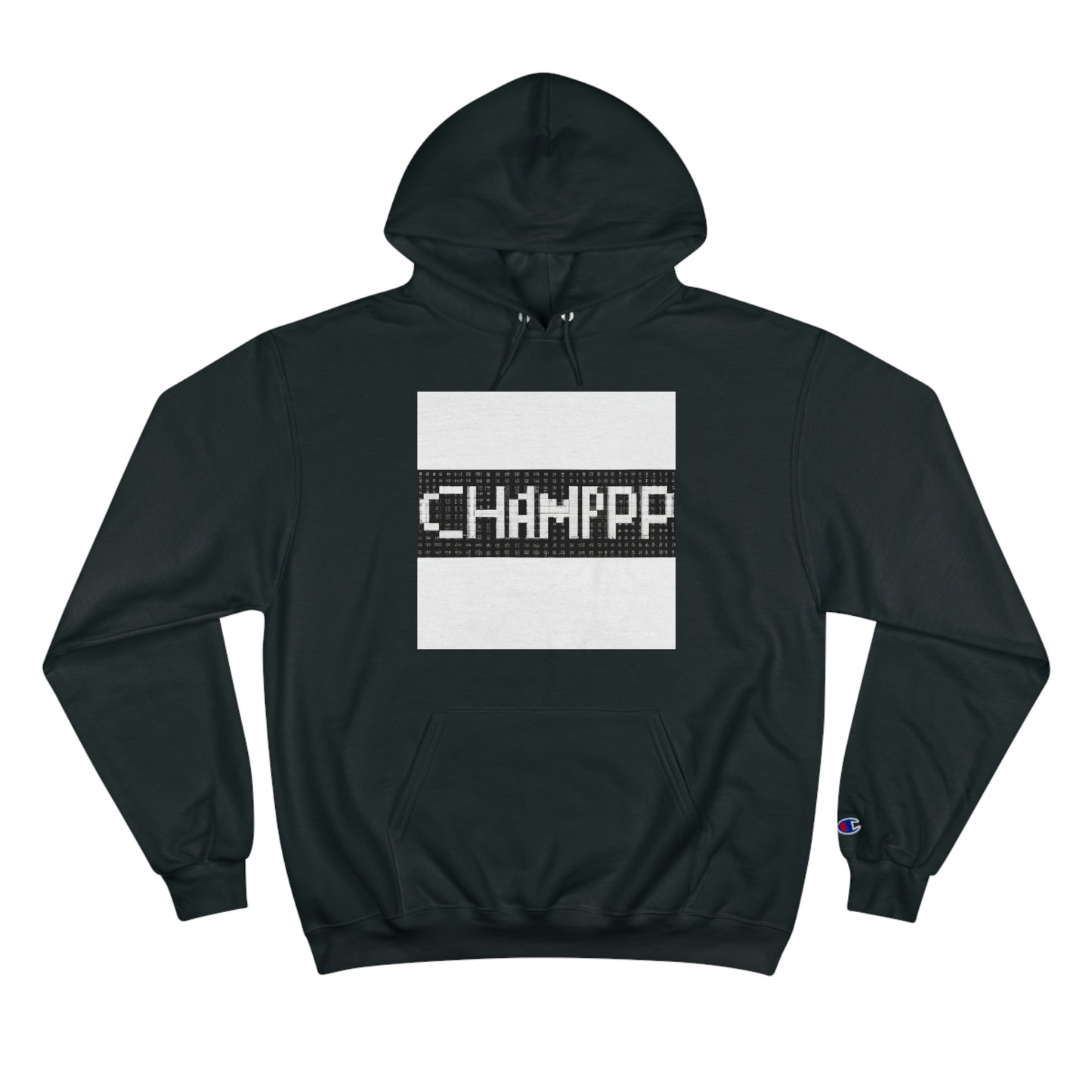 CHAMPPP Logo 11 (Pixel) - AI Art - Champion Hoodie