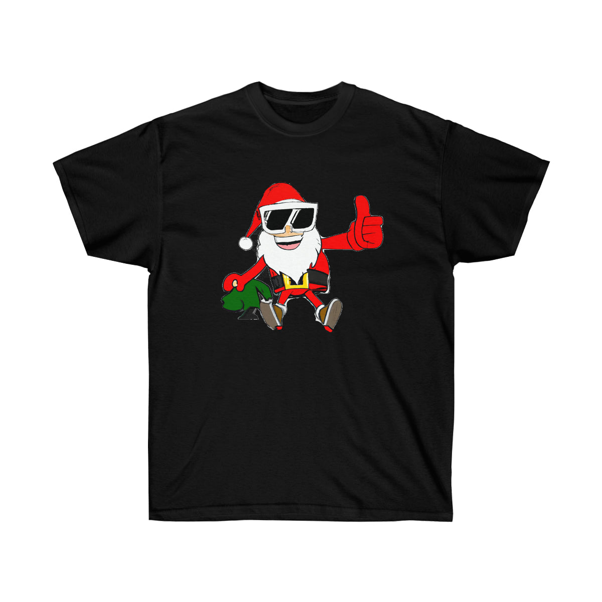 Santa Claus Macho Old Man - AI Cartoon Art - Ultra Cotton Tee