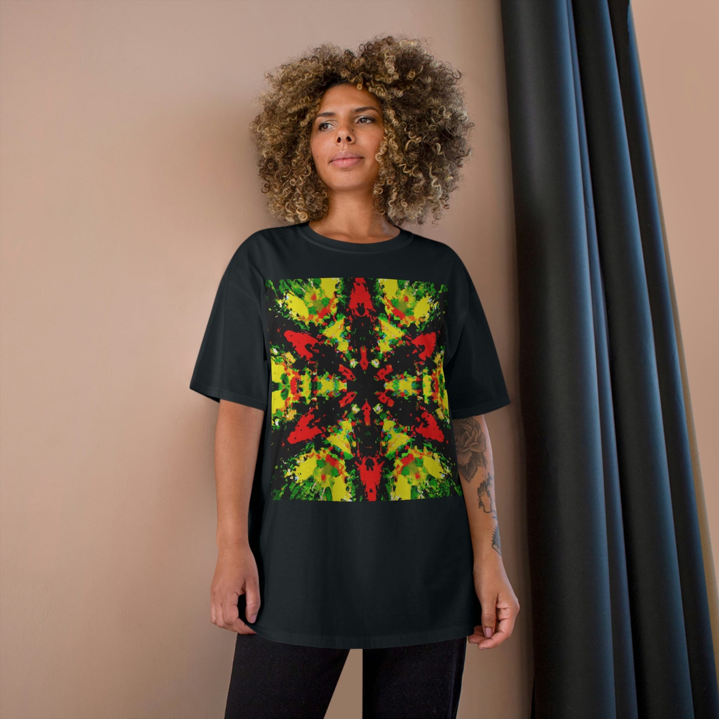 Rasta Star 2 - AI Art - Champion T-Shirt