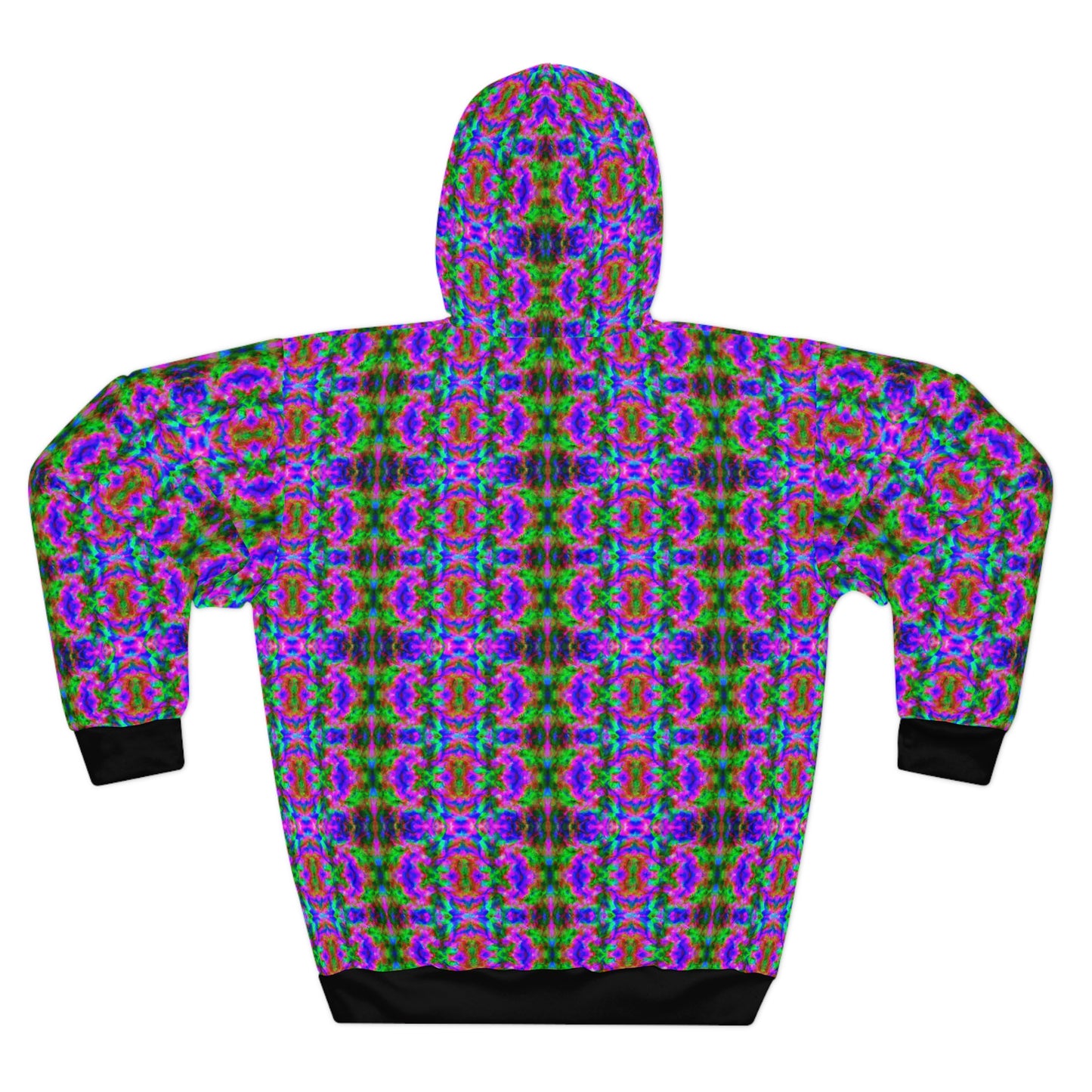 Hyperwave Tie-Dye 4 - AI Art - Pullover Hoodie