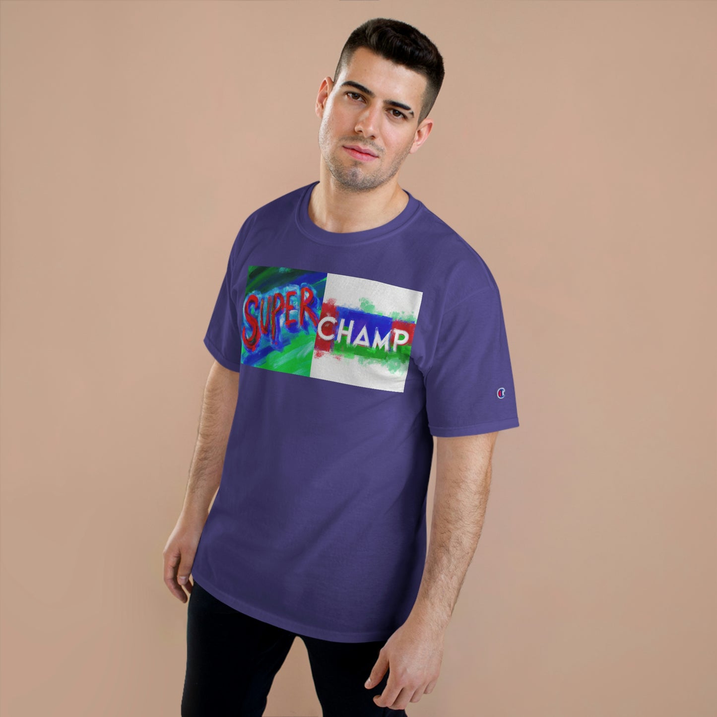 SUPER CHAMP (Main Logo) - AI Art - Champion T-Shirt