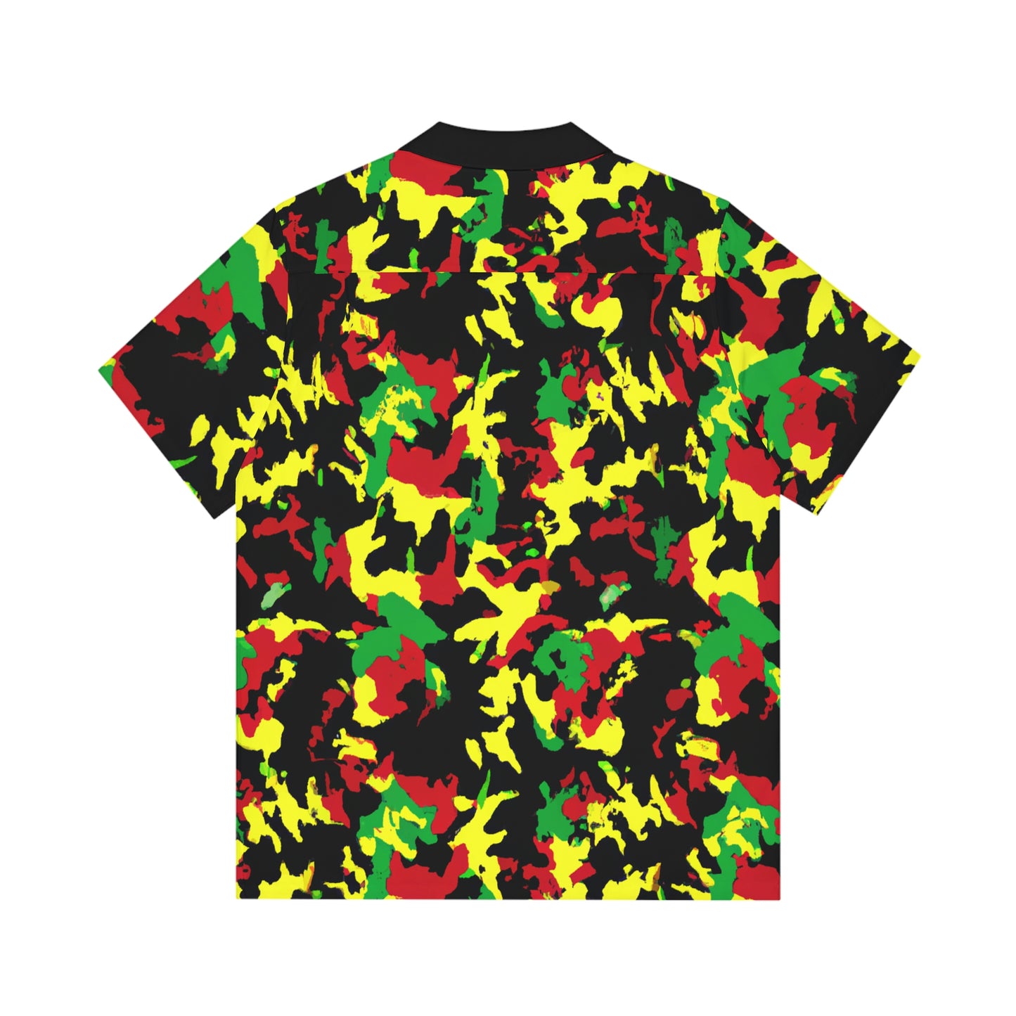 Rasta Camo - AI Art - Men's Hawaiian Shirt