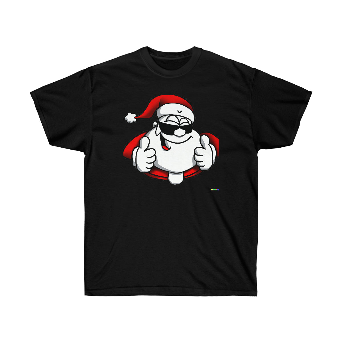 Santa Claus 2 Thumbs Up - AI Cartoon Art - Ultra Cotton Tee