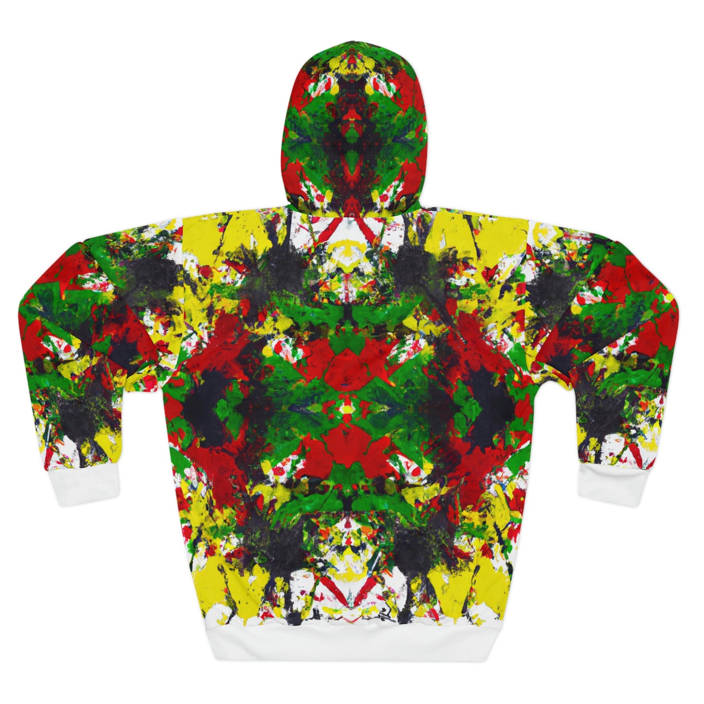 Rasta Acrylic Splatter 3 - AI Art - Pullover Hoodie