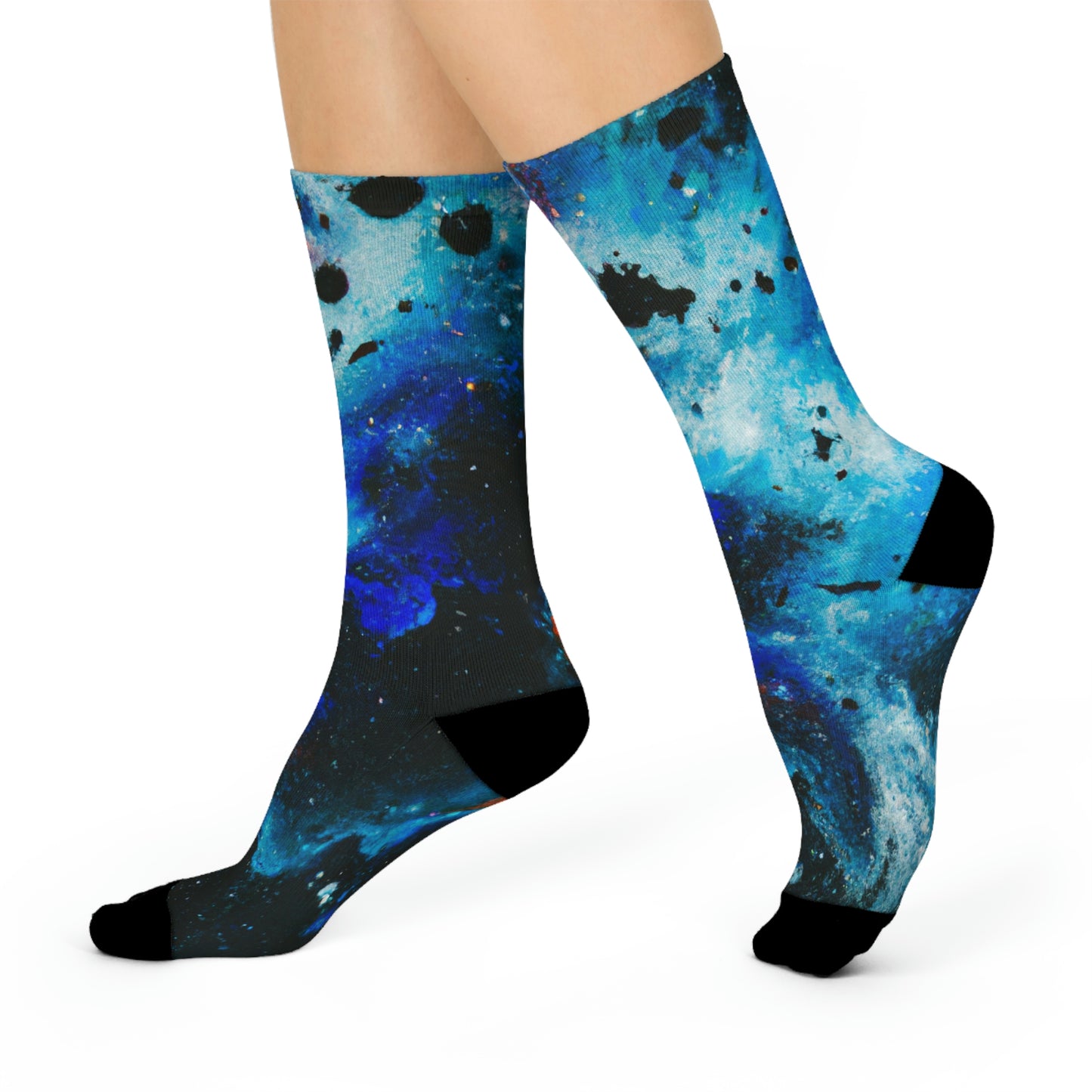 Nebula 2 - AI Art - Cushioned Crew Socks