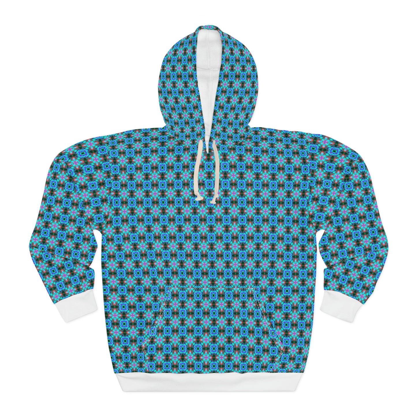 Hyperwave Fractal Pattern 1 - AI Art - Pullover Hoodie