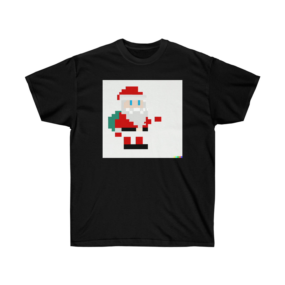 8-bit Pixel Santa - AI 8-bit Pixel Art - Ultra Cotton Tee