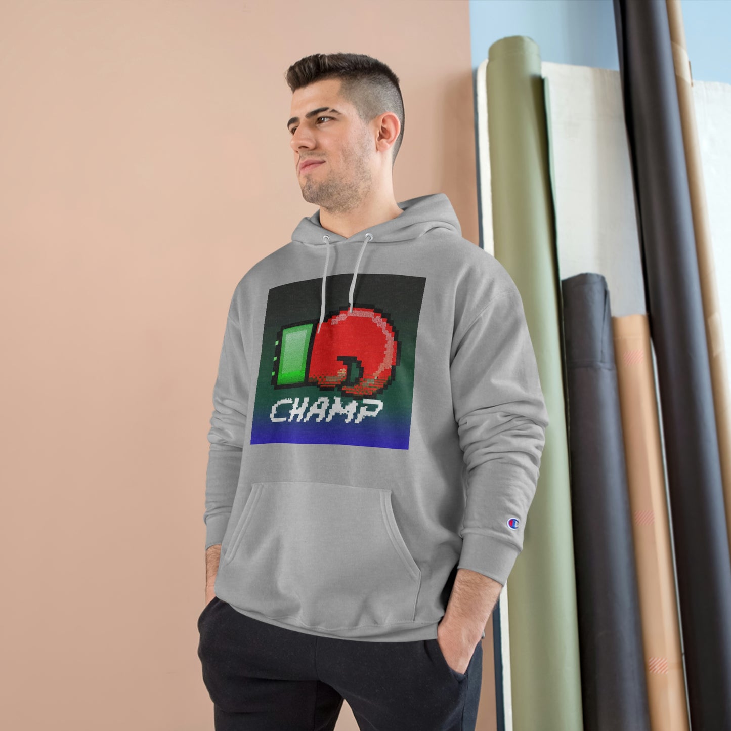 CHAMP 2 (Alt Logo 1) - AI Art - Champion Hoodie