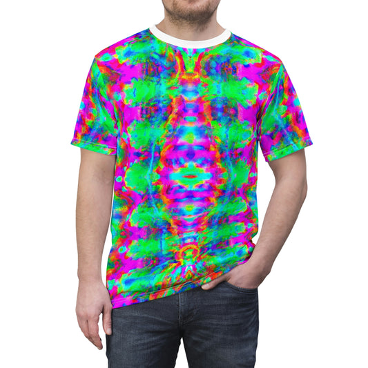 Hyperwave Tie-Dye 5 - AI Art - T-Shirt