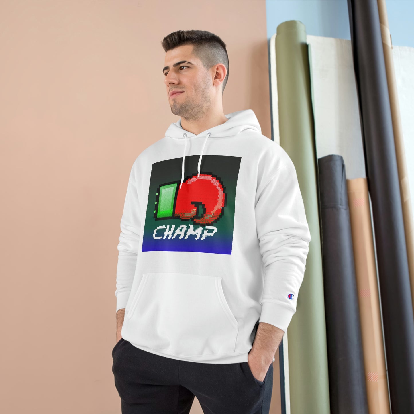 CHAMP 2 (Alt Logo 1) - AI Art - Champion Hoodie