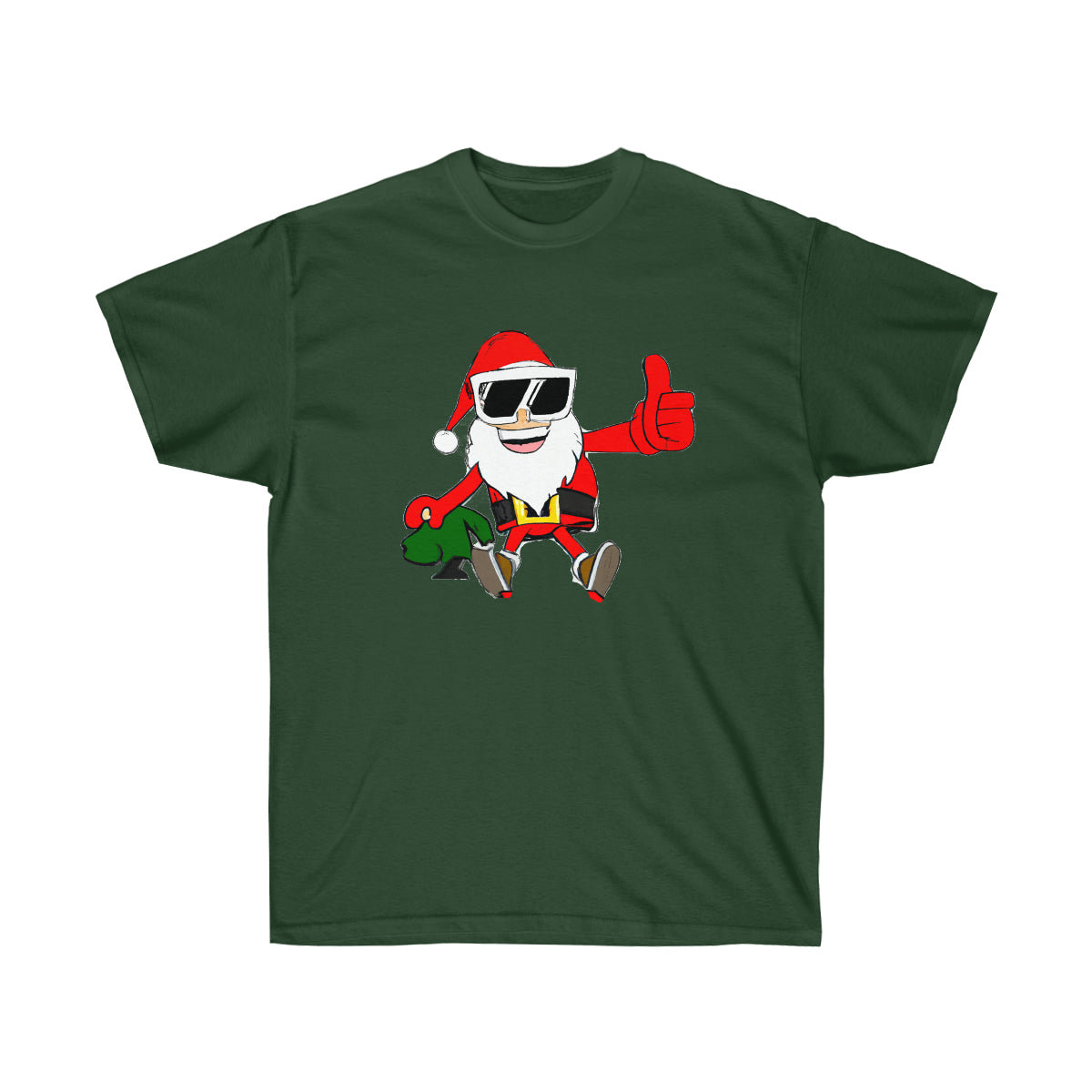 Santa Claus Macho Old Man - AI Cartoon Art - Ultra Cotton Tee