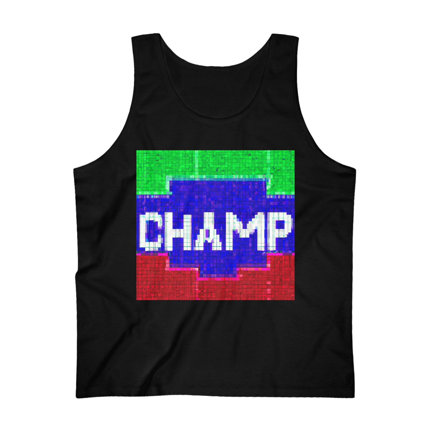 CHAMP (Alt Logo 4 Pixel) - AI Art - Men's Ultra Cotton Tank Top