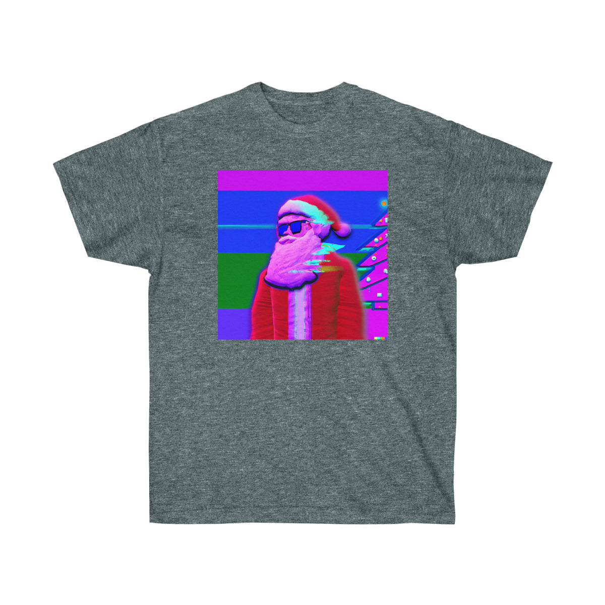 Santa Cool Dude - Vaporwave AI Art - Ultra Cotton Tee