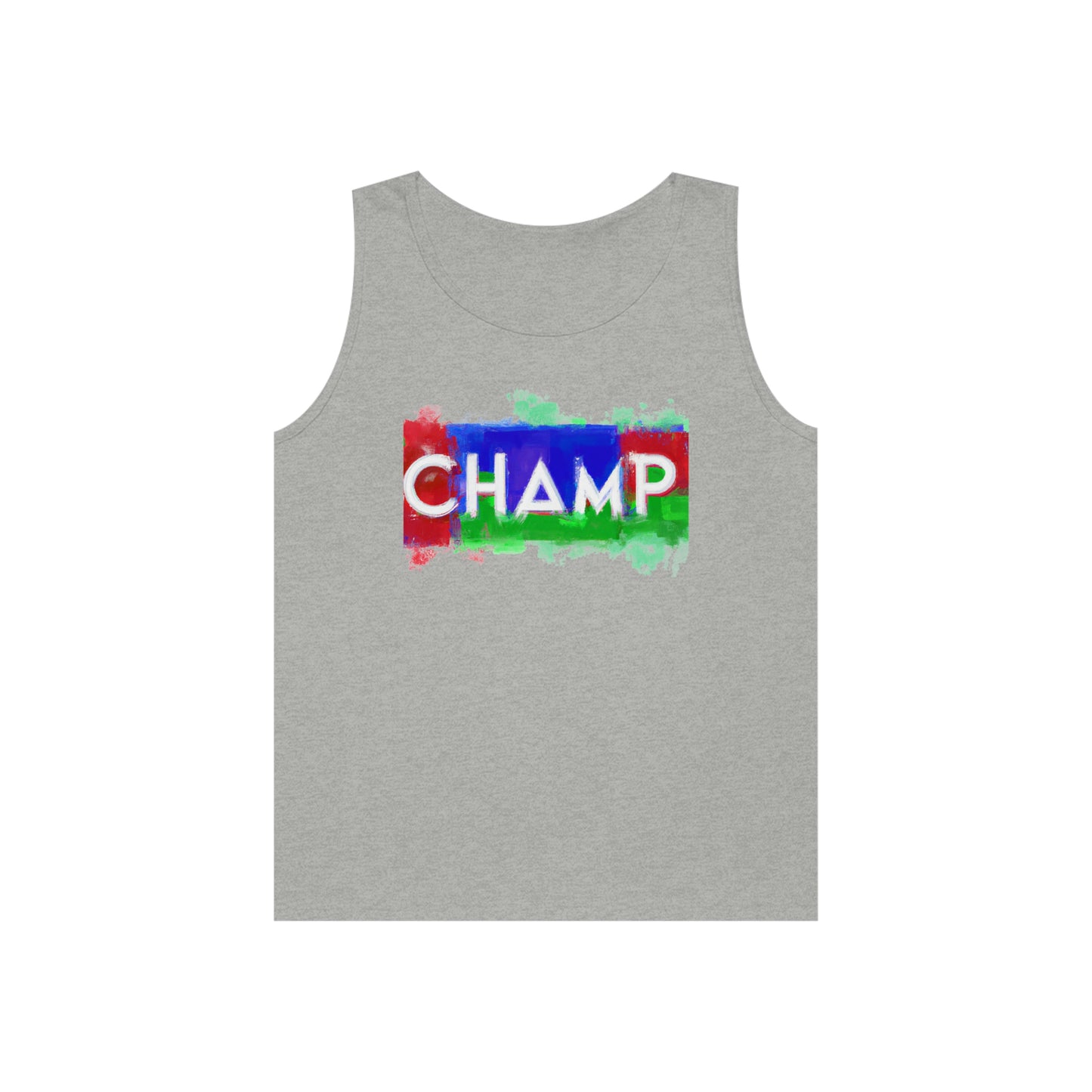 CHAMP 1 (SuperChamp Logo) - AI Art - Gildan Heavy Cotton Tank Top