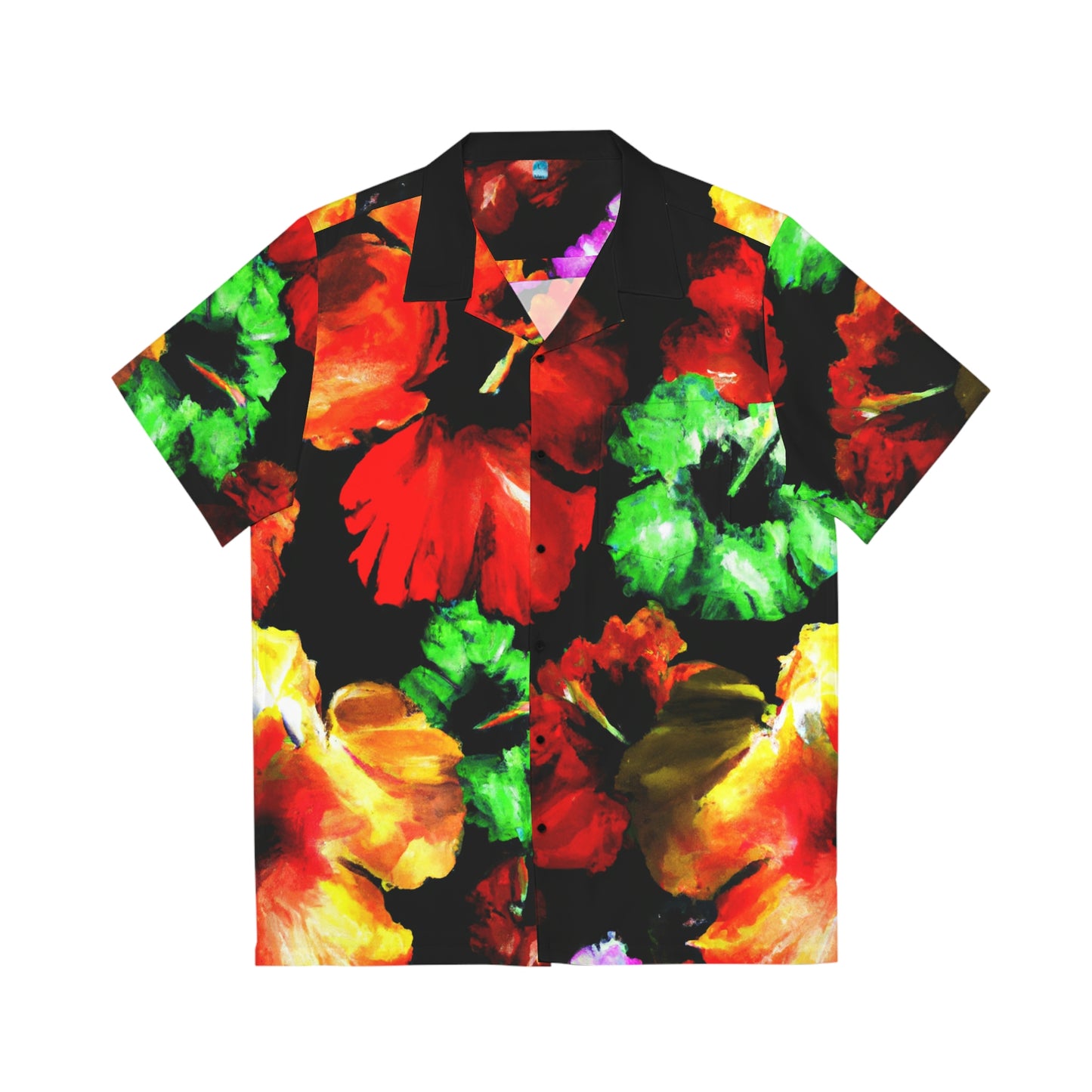 Hibiscus Watercolor 8 - AI Art - Men's Hawaiian Shirt