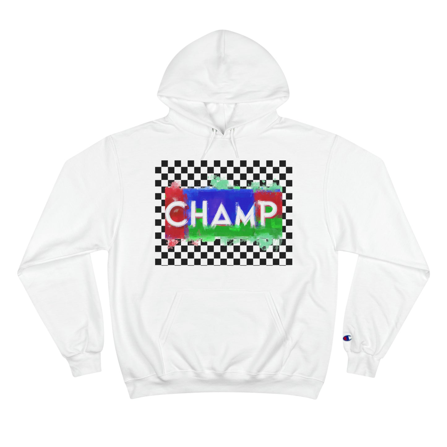 Checkered Flag (CHAMP Logo 1) - Champion Hoodie