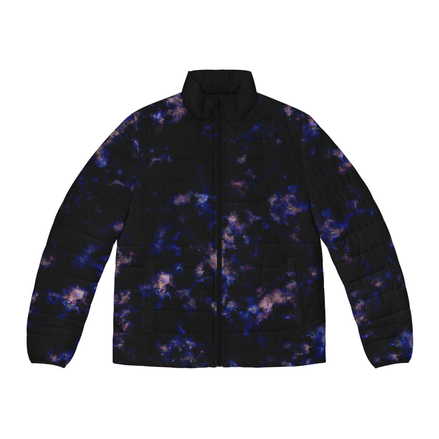 Galactic Camo Spaceballer Jacket - AI Art - Men's Puffer Jacket