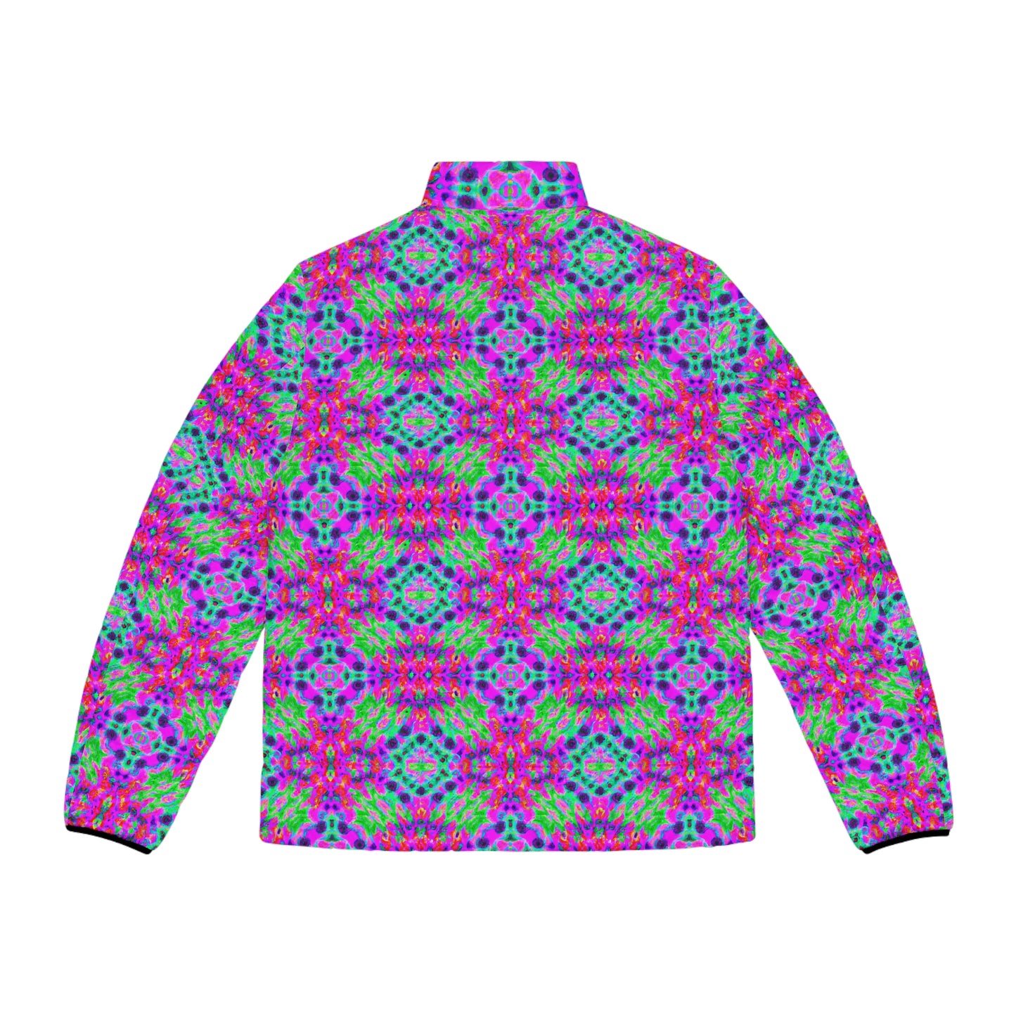 Hyperwave Fractal 5 Spaceballer Jacket - AI Art - Men's Puffer Jacket