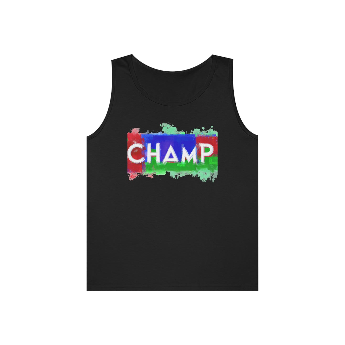 CHAMP 1 (SuperChamp Logo) - AI Art - Gildan Heavy Cotton Tank Top