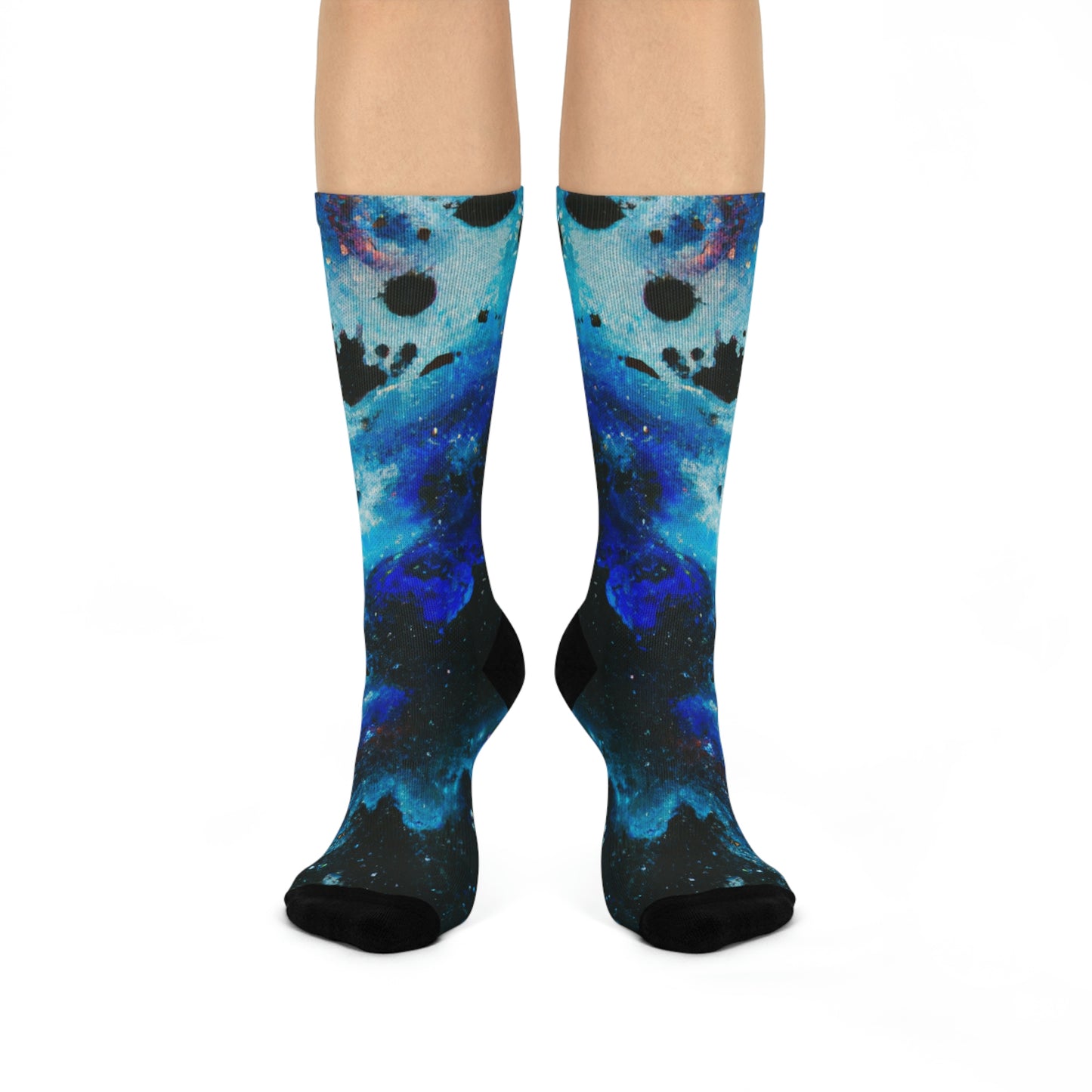 Nebula 2 - AI Art - Cushioned Crew Socks