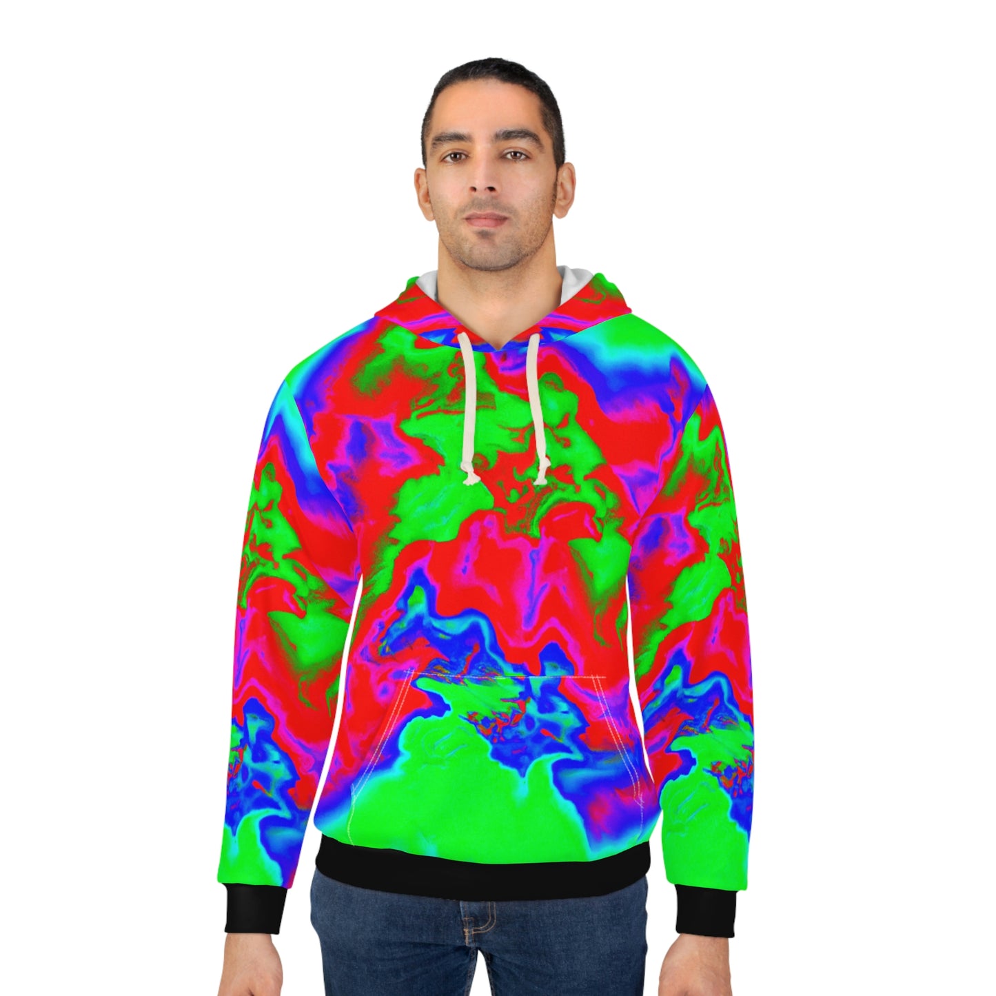 Topographical Radar - AI Art - Pullover Hoodie