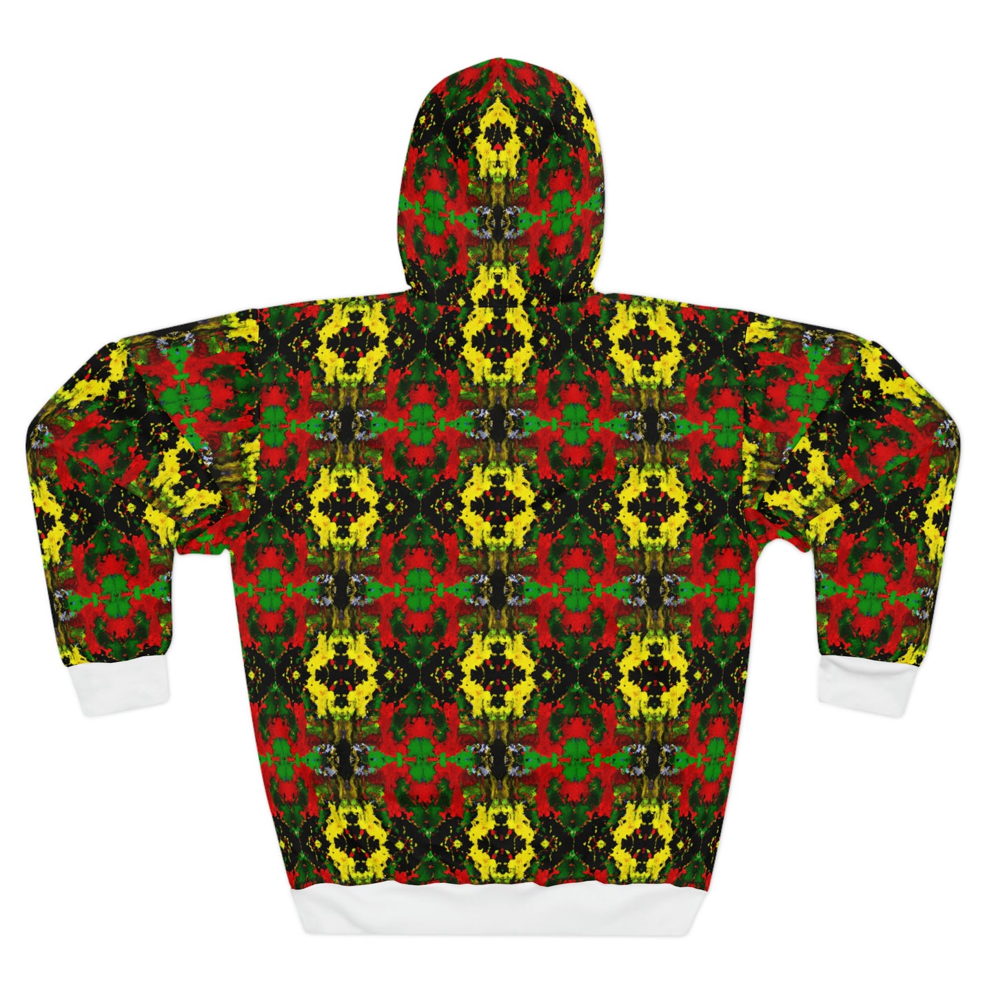 Rasta Kaleidescope Pattern 3  - AI Art - Pullover Hoodie