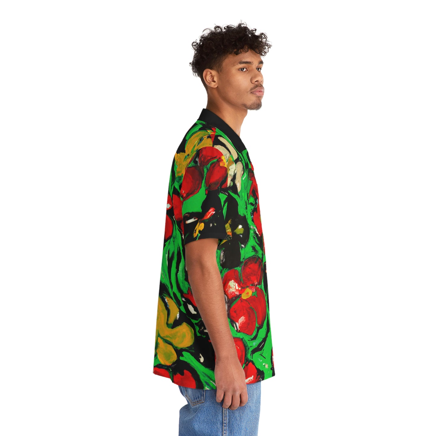 Floral Acyrlic Paint 9 - AI Art - Men's Hawaiian Shirt