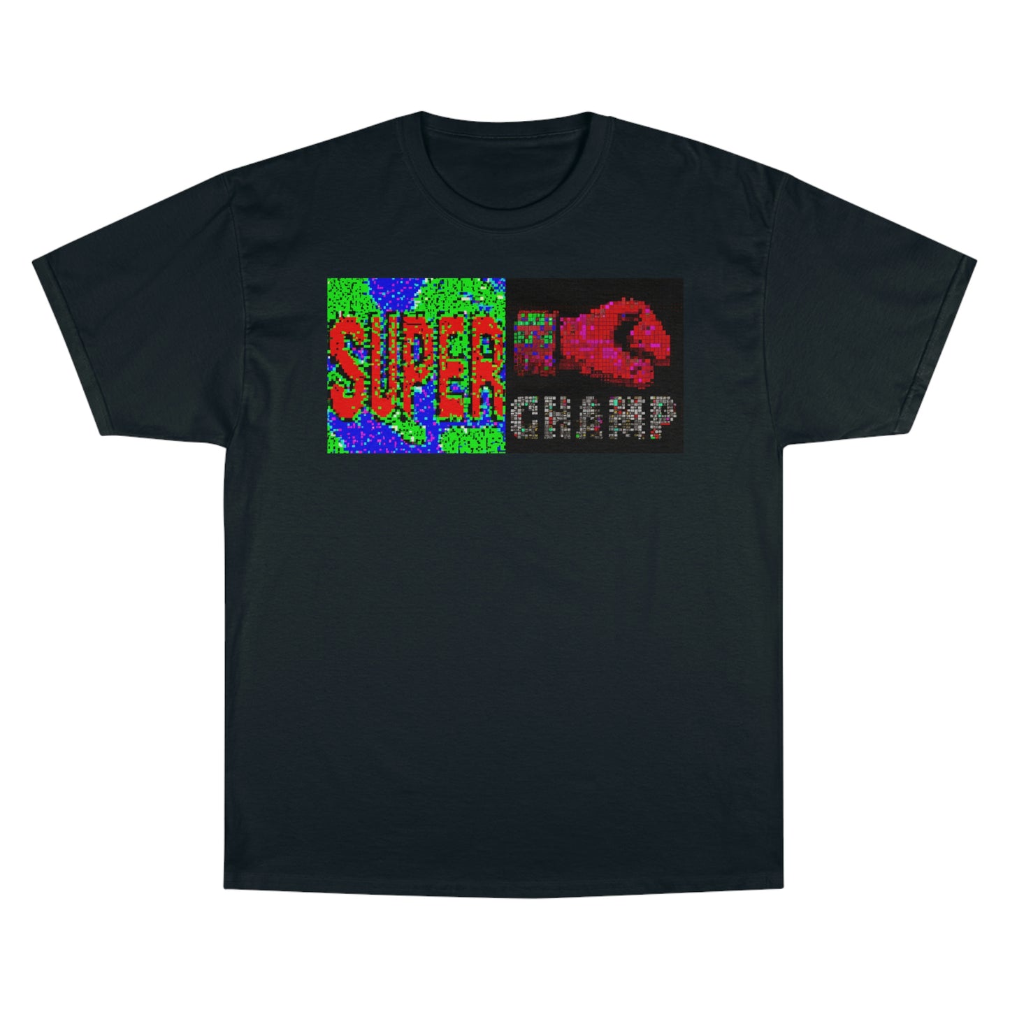 SUPER CHAMP (Alt Logo 3 Pixel) - AI Art - Champion T-Shirt