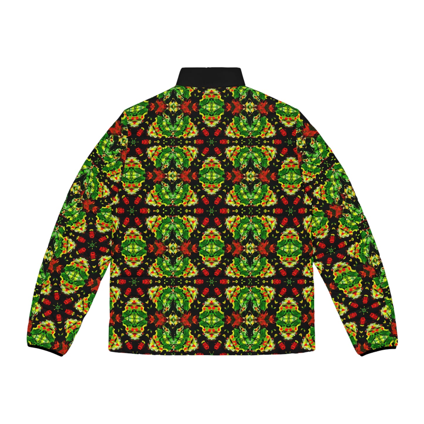 Rasta Star 3 Spaceballer Jacket - AI Art - Men's Puffer Jacket