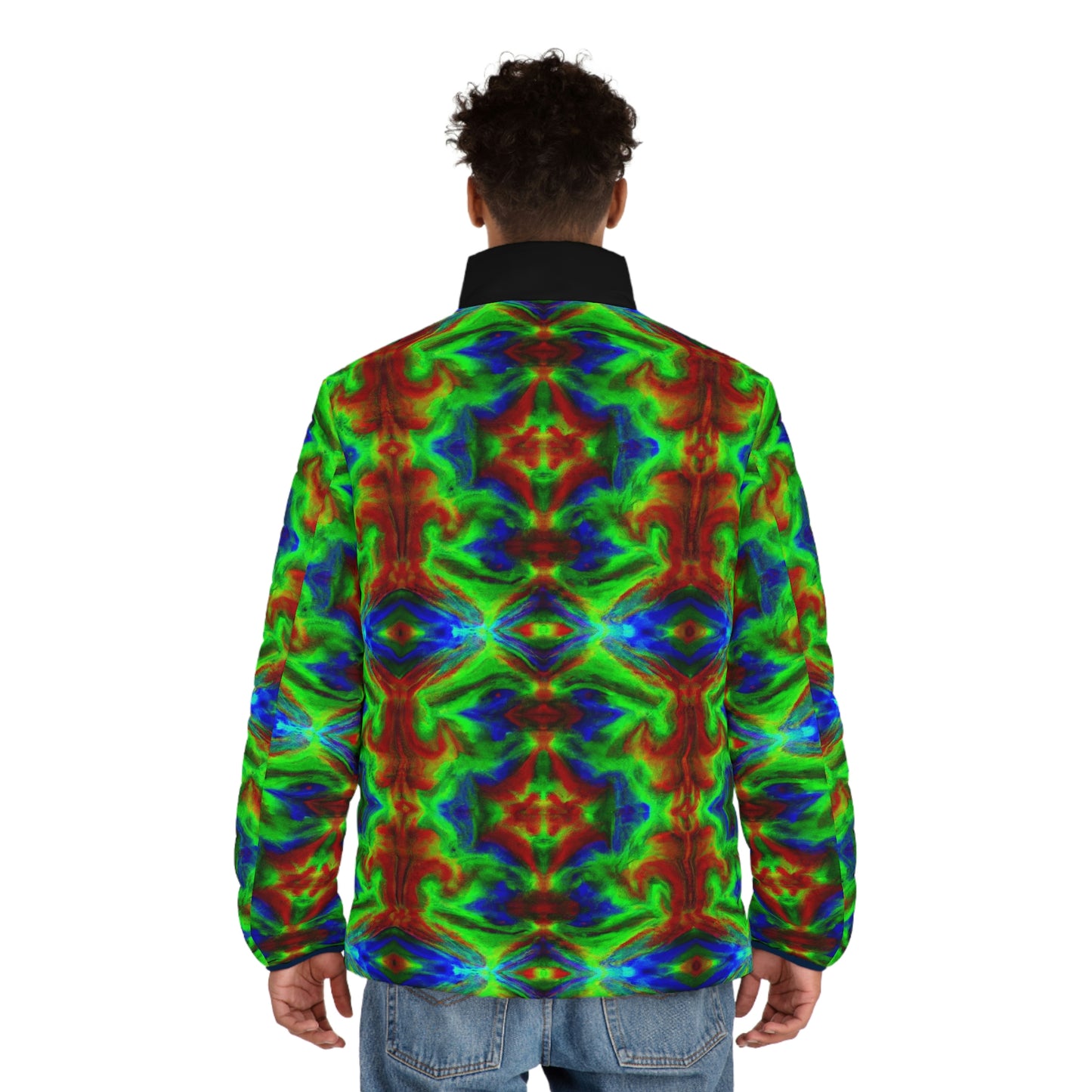 Hyperwave Deemster 1 Spaceballer Jacket - AI Art - Men's Puffer Jacket