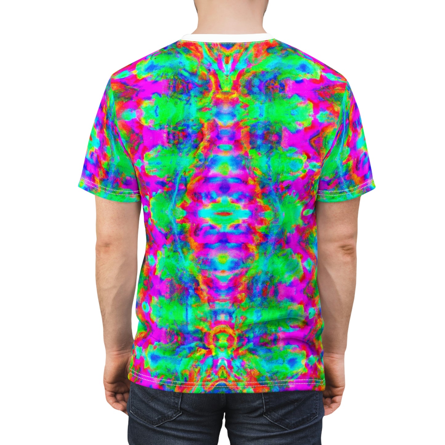 Hyperwave Tie-Dye 5 - AI Art - T-Shirt