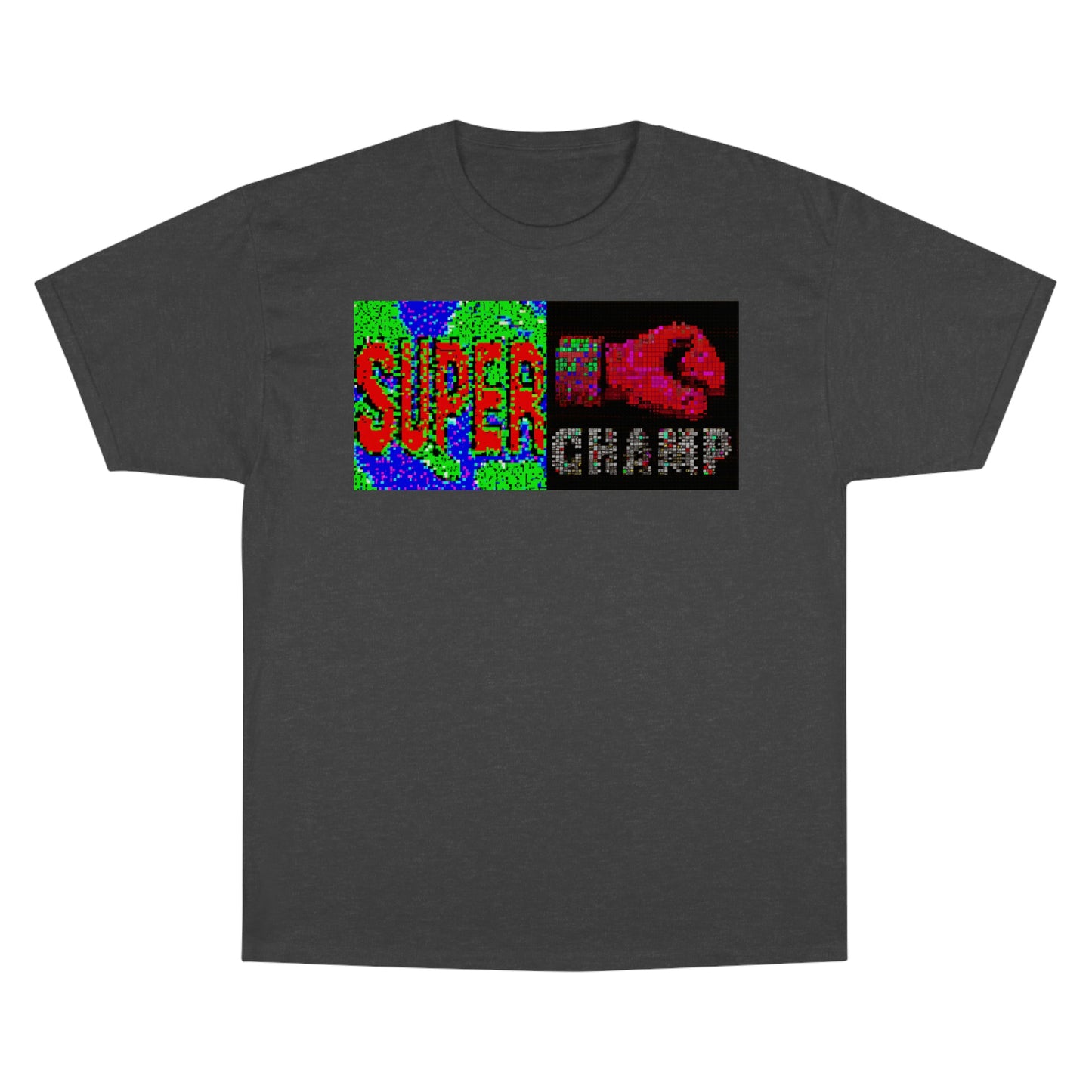 SUPER CHAMP (Alt Logo 3 Pixel) - AI Art - Champion T-Shirt