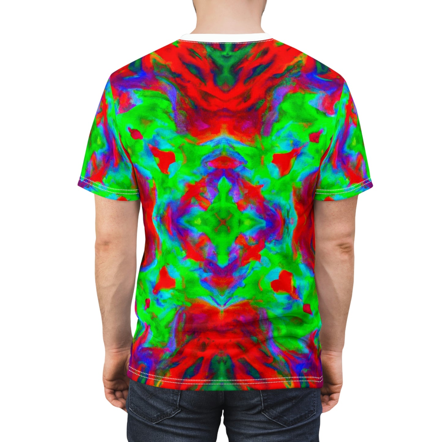 Hyperwave Tie-Dye 7 - AI Art - T-Shirt