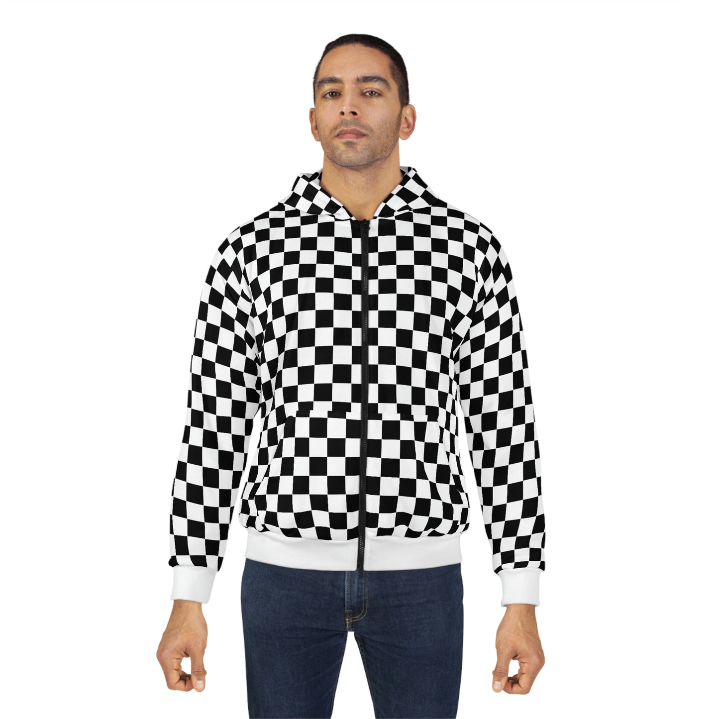 Checkered Flag - Zip Hoodie