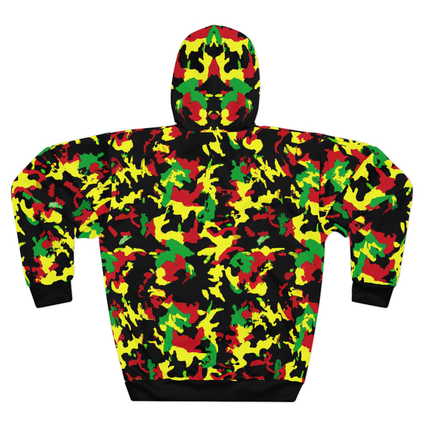 Rasta Camo - AI Art - Pullover Hoodie