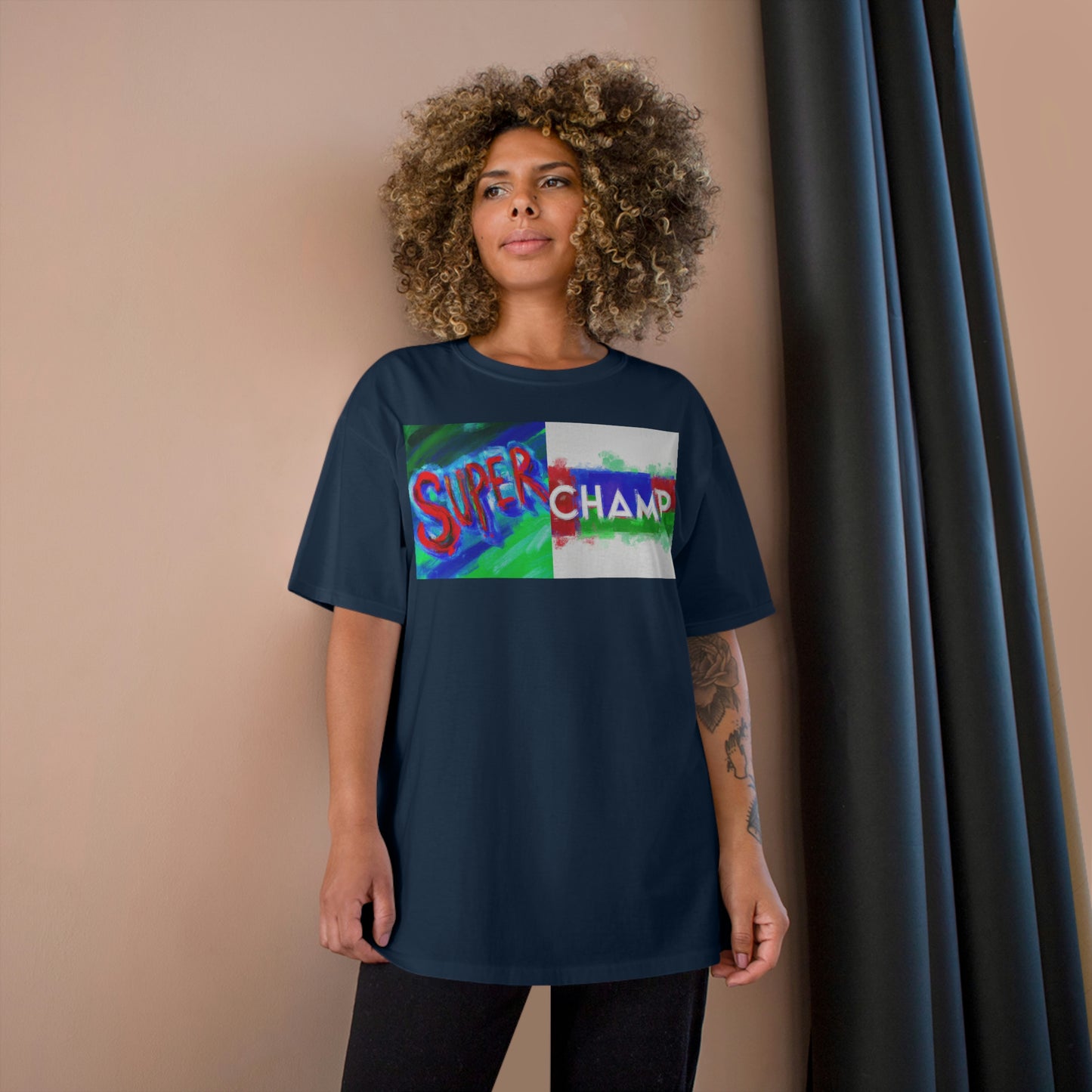 SUPER CHAMP (Main Logo) - AI Art - Champion T-Shirt