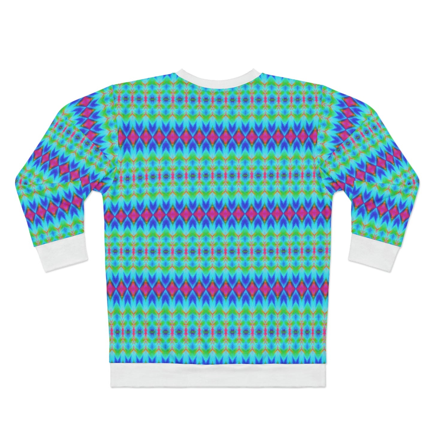 Hyperwave Argyle 1 - AI Art - Sweatshirt (Hoodless)